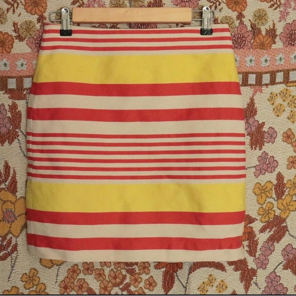 striped pencil skirt